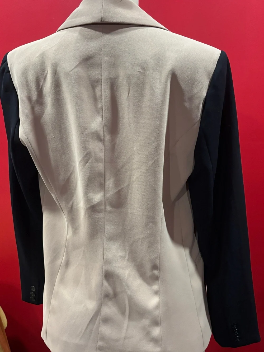 Forever 21 Blush and Black Two-Tone Open Blazer